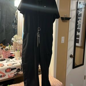 Fabletics Empower Black Scrub Jumpsuit One Piece Medical Scrubs Sz XXL/1x
